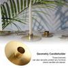 Geometrischer Schmiedeeisen Kerzenständer Einflammig Spitzkerzenhalter Für Hochzeiten