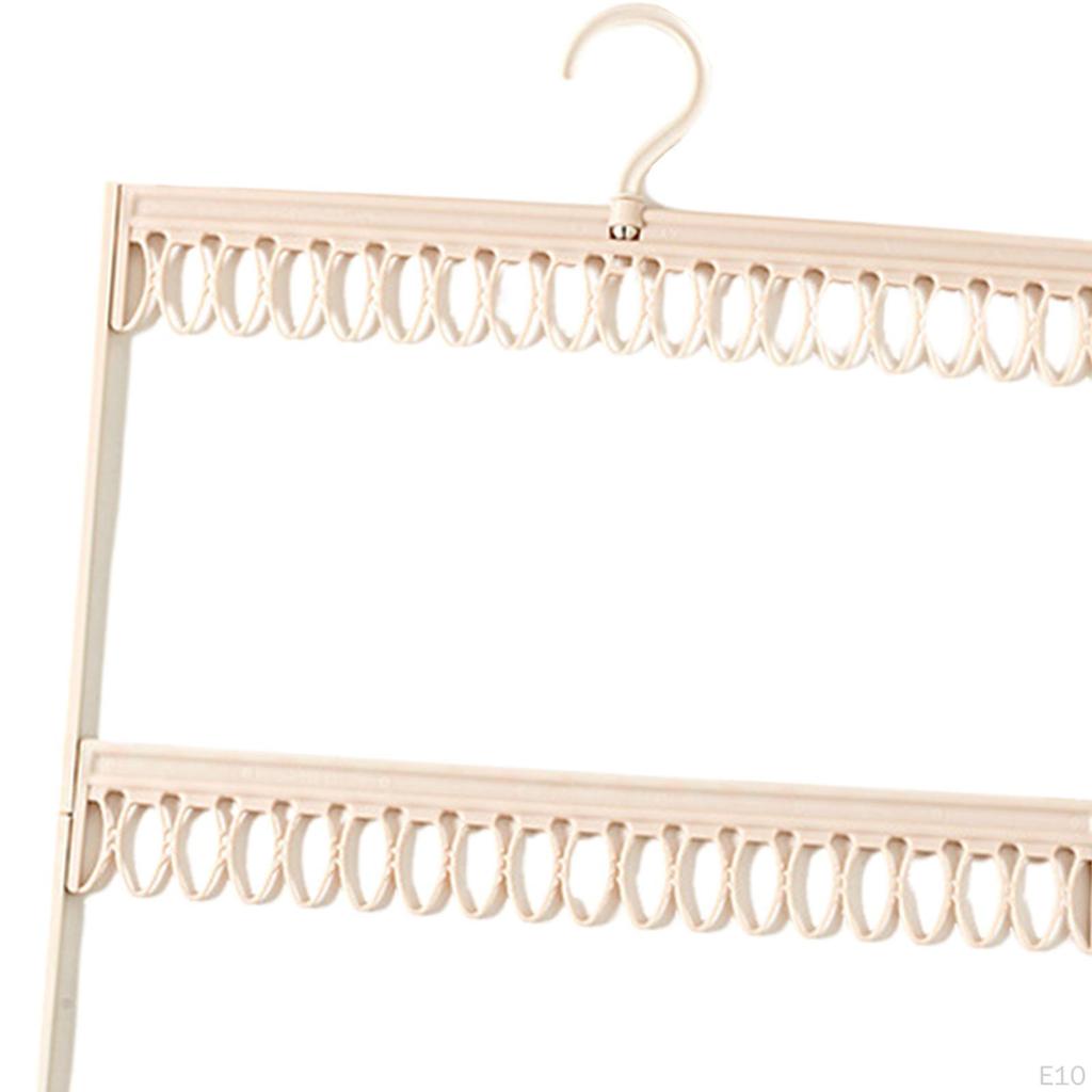 Clothes Drying Hanger with Clips ,Underwear Hanger, Windproof Laundry Rack, Sock Rack