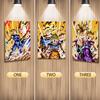 Anime Dragon Ball Diy Decoration 3D Lenticular Poster Toy Art Triple Transition Print Poster Birthday Gifts