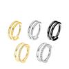 Seamless G23 Titanium Zircon Nose Ring Earring Hoop