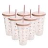 1/4/6Pcs  24oz/700ml With Lids Sippy Summer Sippy Cup Large Capacity Water Cup Drinking Kettle