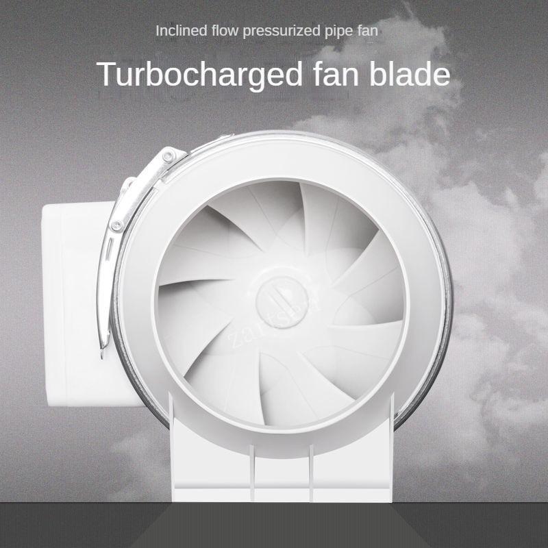 4/5/6 inch 110-220V Exhaust Fan Home Silent Inline Pipe Duct Fan Bathroom Extractor Ventilation Kitchen Toilet Wall Ventilator
