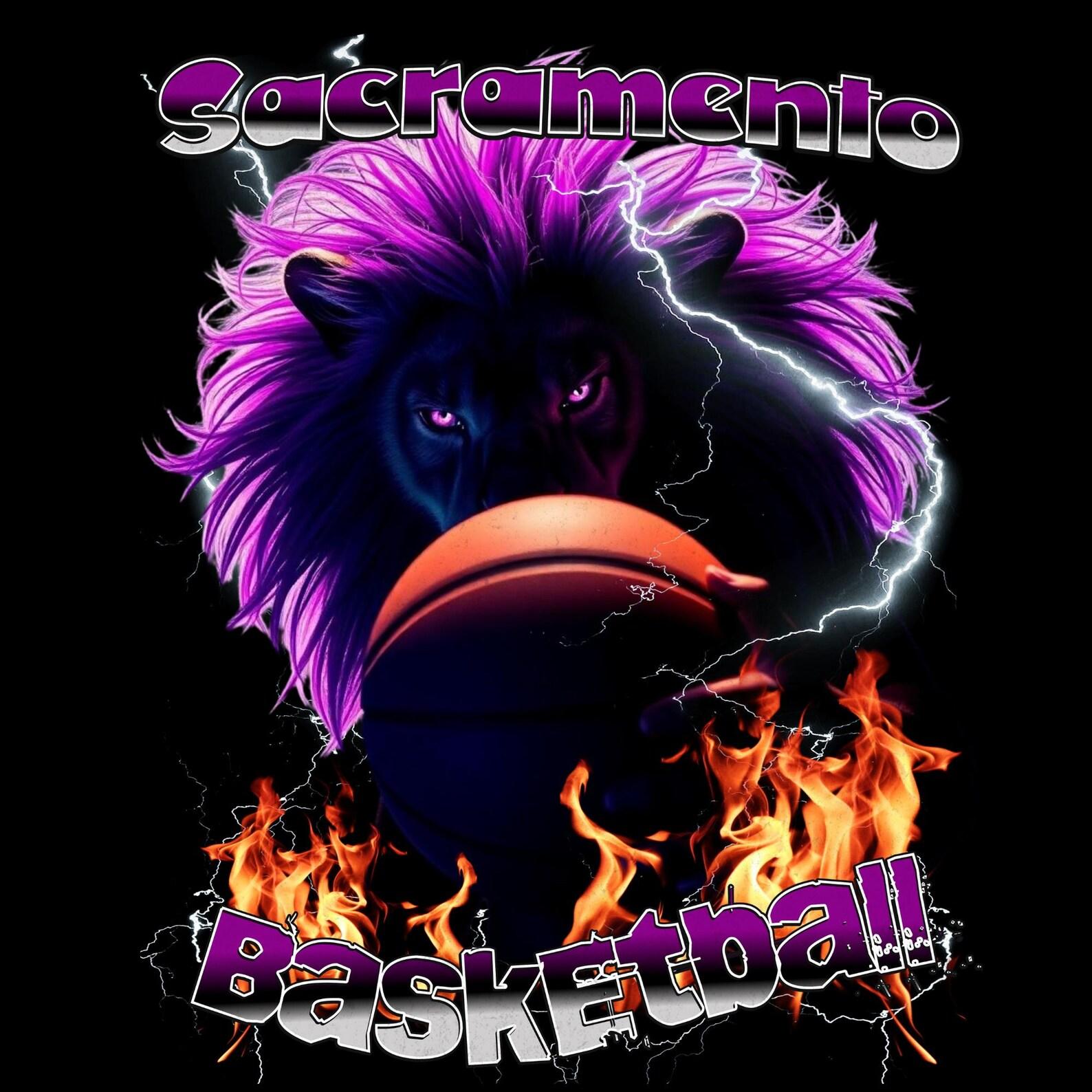 Sacramento Basketball Lion PNG: Game Day Clipart S