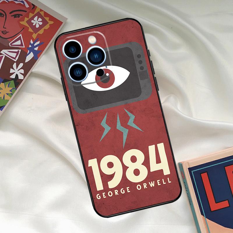 1984 George Orwell Book Novel Phone Case For iPhone 16 15 14 13 12 11 17 Pro Max 15 16 Plus 12 Mini 16e 17 Air Funda Cover