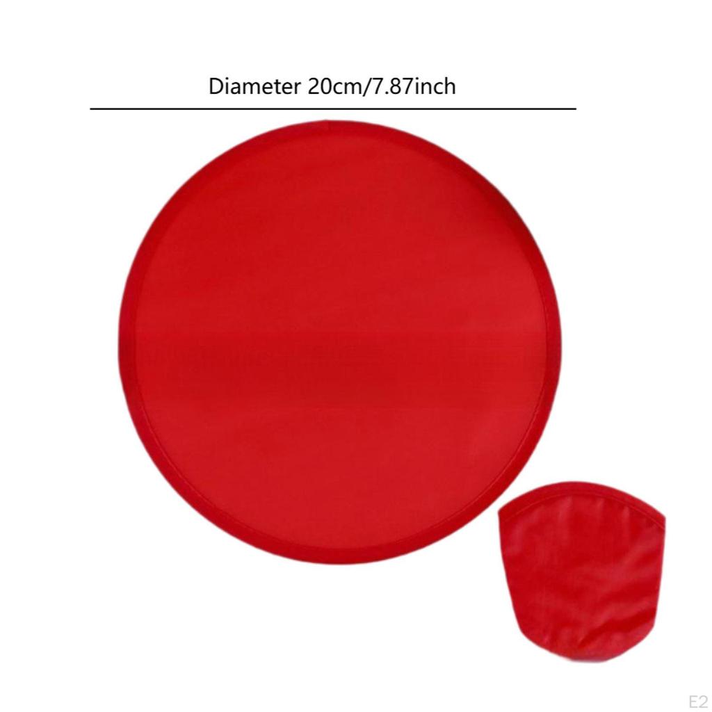 10 Pieces Folding Fan ,Flying Disc Summer, Classic ,Diameter 20 cm, Round Portable for