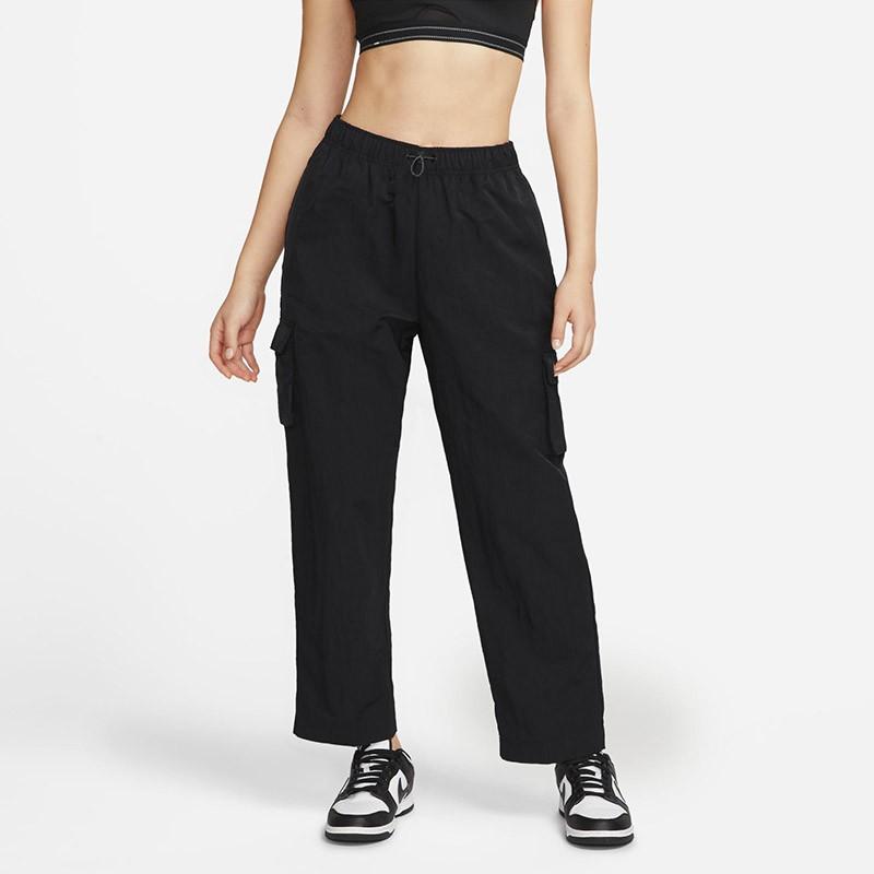 Nike Sportswear Essential High-Waisted Cargo Pants Women Bottoms Black DO7210-010