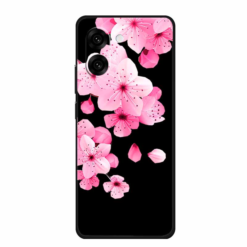 Black Silicone Case For OnePlus Nord CE5 Case One Plus Nord CE 5 Cartoon Cat Soft Back Cover For OnePlus Ace 5 Racing Phone Case