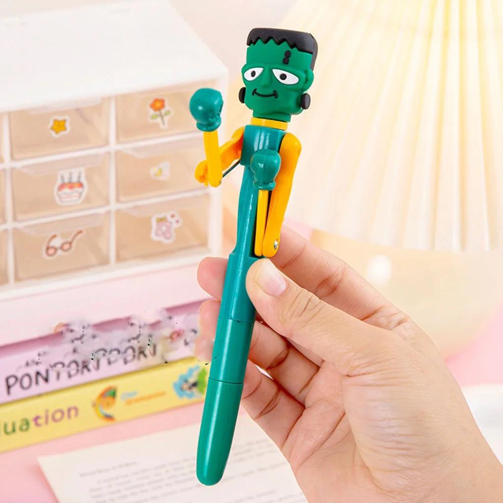 

Забавная шариковая ручка в виде боксера-тыквы Подарки на Хэллоуин для детей Ручка в виде тыквенного дьявола на Рождество Санта-Снеговик Счастливые сувениры для вечеринки на Хэллоуин