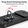Magnetic Ring Shockproof Armor Stand Holder Case For iphone 17 Pro Max iphone17 Air 5G Slide Camera Protection Cover