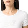 Emporio Armani Solid Color Letter Print Short Sleeve T-Shirt Women tops White 3RTT21-TJKMZ-1100