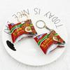 1 Piece Korean Turkey Noodle White Coffee And Duo Lo Mein Pendant Gift Simulated Japanese Food Play Snack Bag Keychain