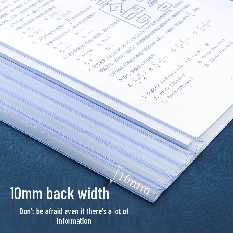 A4 Transparent Drawing Rod Report Folder