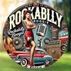 Vintažinis Metalinis Skardos Ženklas Rockabilly Stiliaus Apvalus Pin-Up Merginos Menas Retro Rock Roll Sienų Dekoras