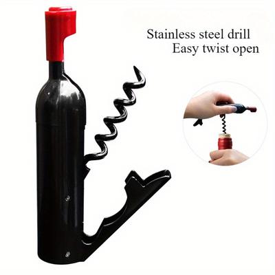 Wine Opener, Bottle Opener, Corkscrew Wine Bottle Opener, 2 Pack Manual Beer Bottle Opener, Fridge Magnet Beer Opener and Wine Opener Gift