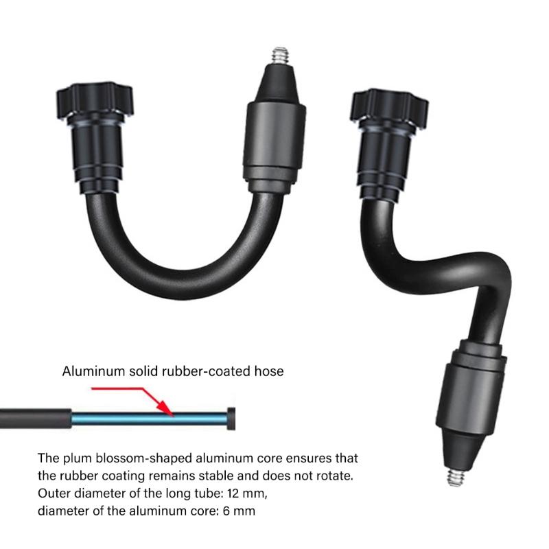 17mm Ball Head To 1/4 Male Screw Adapter Mount Rod For Action Cameras Car Vent Dashboard Phone Tripod Holder Black