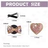 2PCS Bling Car Vent Clips with Bow Tie & Heart Design,Stylish Car Air Vent Clips with Rhinestones for Cars Decorations,Universal Vehicle Accessories