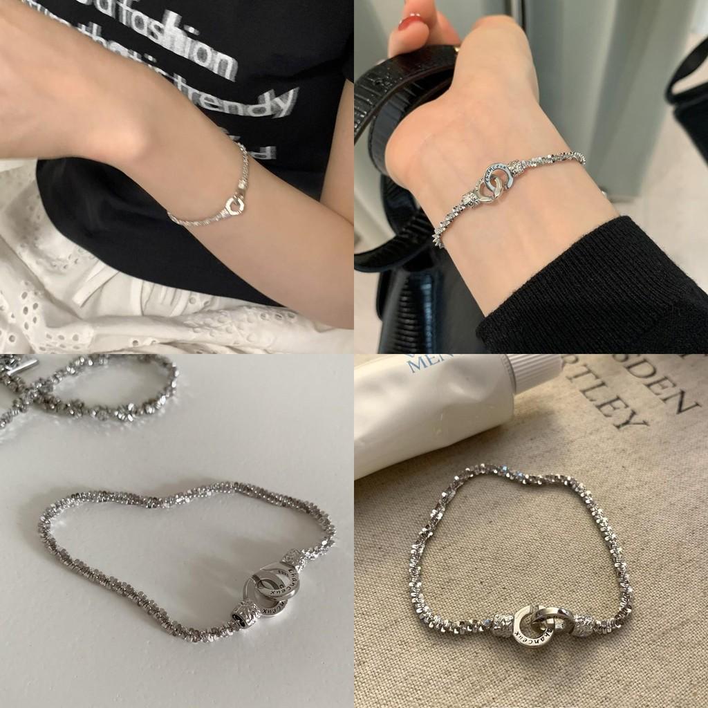 Ring Double Sophisticated Alloy Bracelet For Women Distinctive Style Accessories