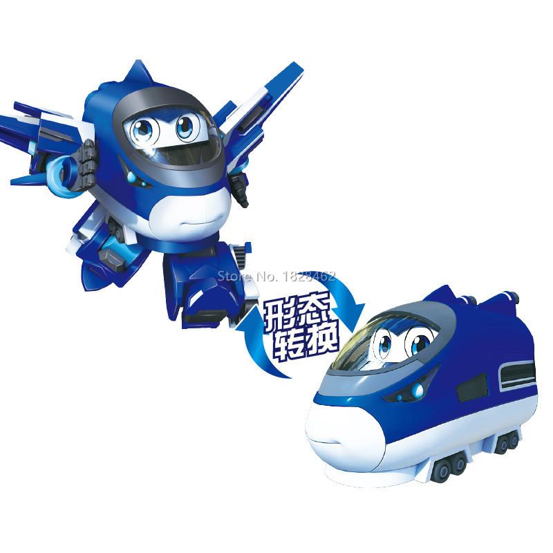 ABS Mini China High-Speed Railway Super Train Robot Transformation Toy Deformation Car Action Figure CHSR Toys for Kids Gift