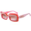 New Fashion Sunglasses Men And Women Large Frame Square Sunglasses Cool Trendy Color Glasses Frame