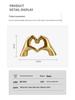 Heart-In-Hand Resin Ornament: Bedroom & Desktop Decor Gift