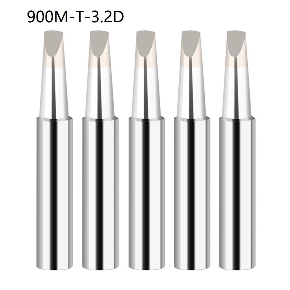 5pcs 900M Soldering Iron Tips Set Welding Nozzle Replacement Soldadura Solder Iron Tips Station Tool 900M-T Soldering Tips