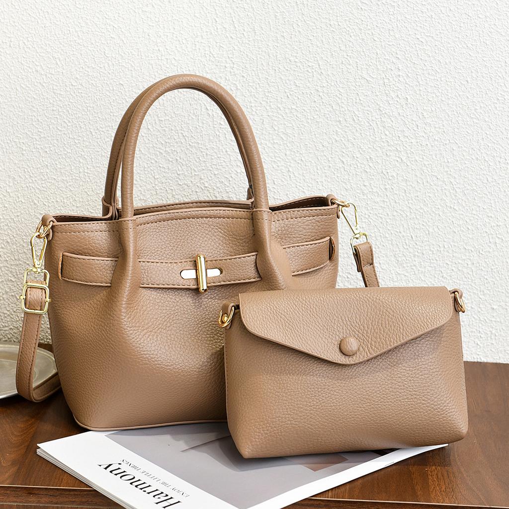Niche Portable Tote Bag 2025 New Internet Celebrity Shoulder Underarm Bag Women's Versatile Two-piece Set Women's Bag Trend