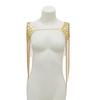 Catena Lunga Personalizzata con Frange per Spalla e Collo, Collana a Corpo a Forma di U con Paillettes Creative per Donna