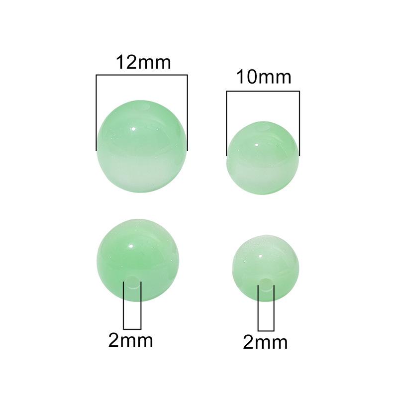 8/10/12mm Cat's Eye Resin Beads for DIY Jewelry Making - Loose Beads for Bracelets & Necklaces