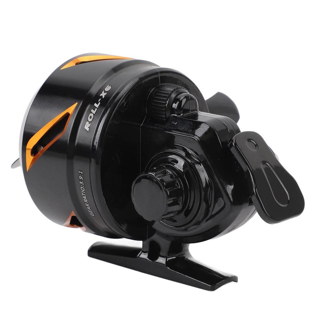 Mulinello da Pesca Alta Velocità 3.9:1 Rapporto di Recupero 3+1 Cuscinetti Maniglia Reversibile per Recupero Sinistro Destro