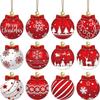 Room Windows Christmas Tree Hanging Round Shape Hanging Ball Christmas  Family Friends