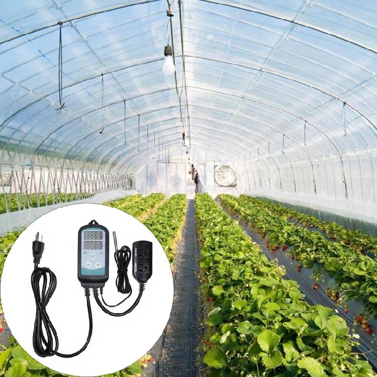 Contrôleur de Chaleur Numérique Économe en Énergie Gestion Climatique 1100W 110V Pour Systèmes Hydroponiques Cuves de Fermentation Serres de Culture