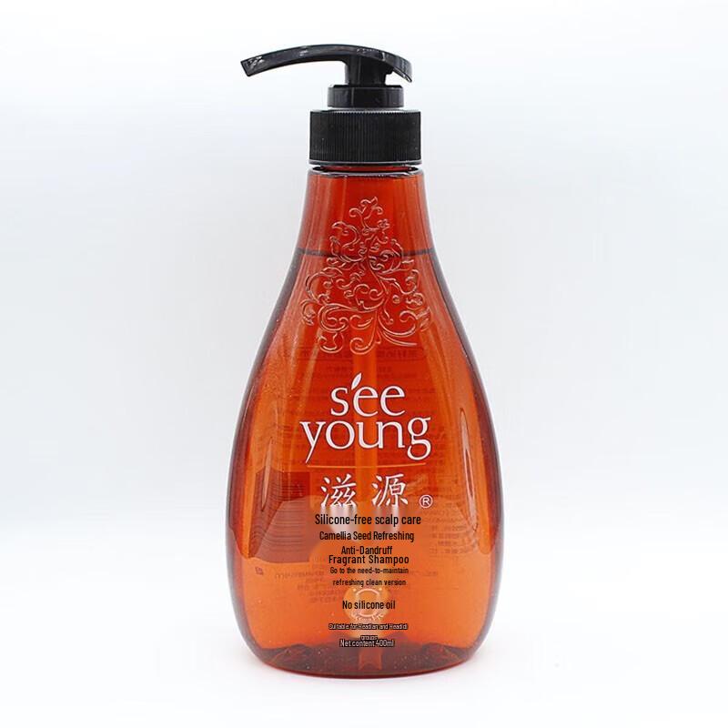 Ziyuan Tea Seed Refreshing Anti-Dandruff Fragrant Shampoo 400ml