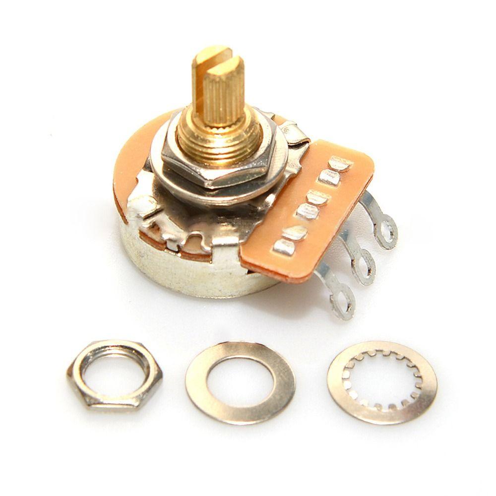Bass Knob Tuning Copper Shaft Potentiometer Short Shaft 3/8" Threaded Guitar Potentiometers Brass