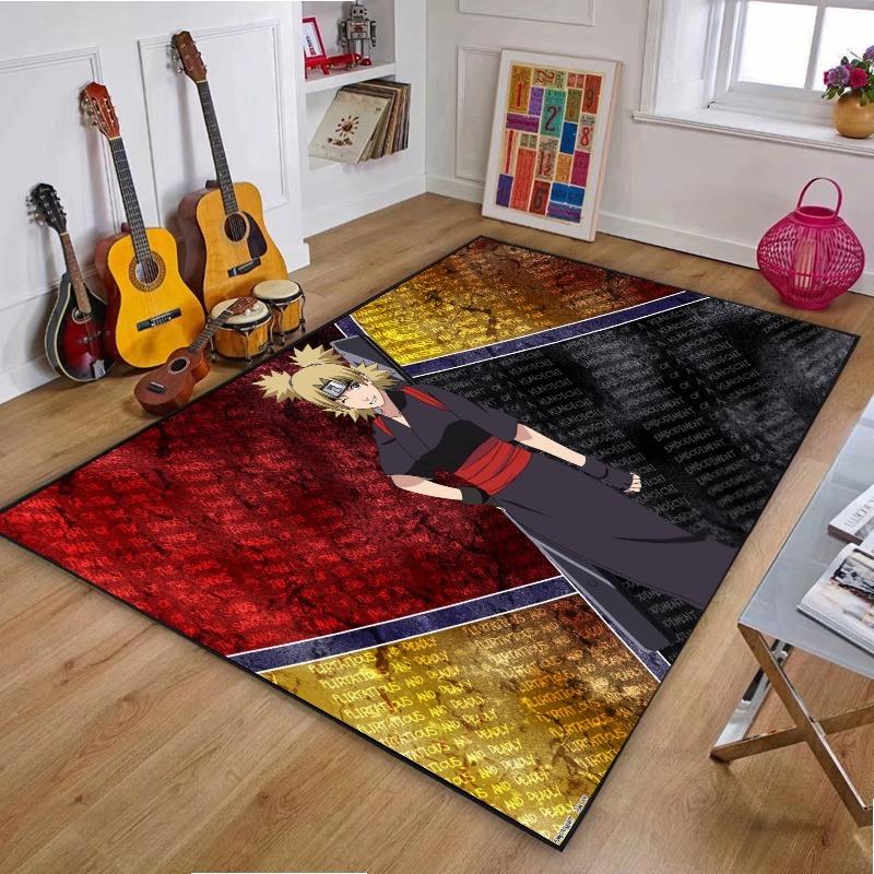 Japanese Anime Naruto Carpet Living Room Bedroom Kitchen Balcony Rug Non-slip Washable Mat Home Exquisite Home Ins Rug