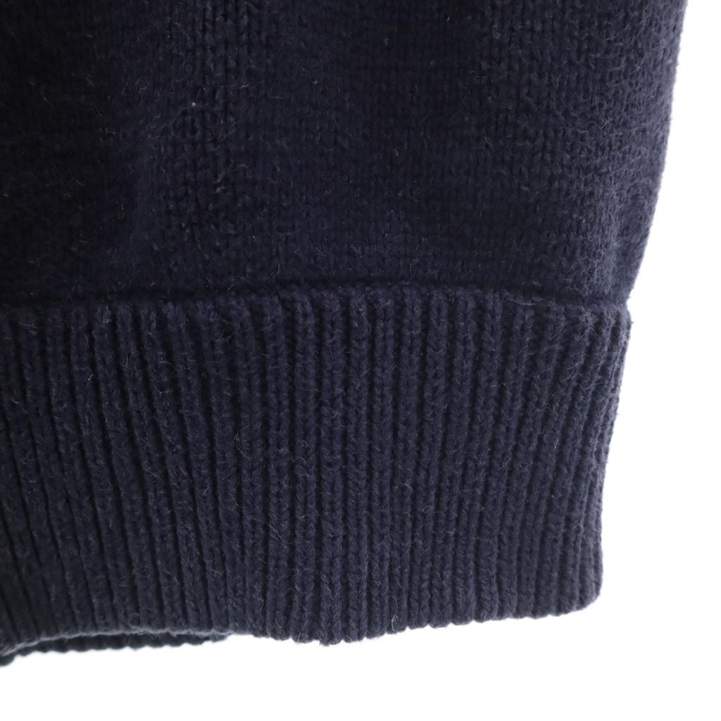 TOMMY HILFIGER 90s Old Border Pattern Long sleeve knit S Navy Men's Used