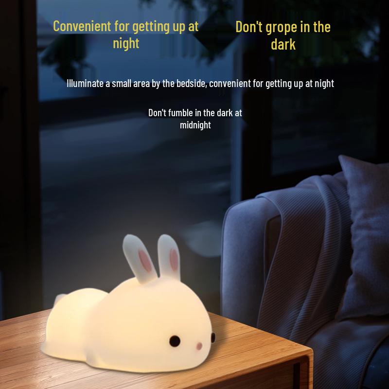Cute Bunny Night Light - Bedside Lamp & Baby Sleep Companion