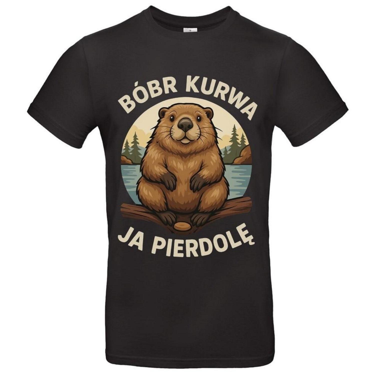Bóbr Kurwa Ja Pierdole Shirt Funny Polish Saying TShirt Unisex Unisex T-Shirt S чёрный