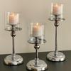 European-Style Retro Candle Holder with Glass Cover - High-Grade New Year Decoration Ornament