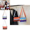 Canvas Color Block Crossbody Bag With Zipper Closure For Urban Casual Style