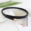 PU Leather Thin Waistband Solid Color Waist Chain Fashion Knotted Belt  for Dresses