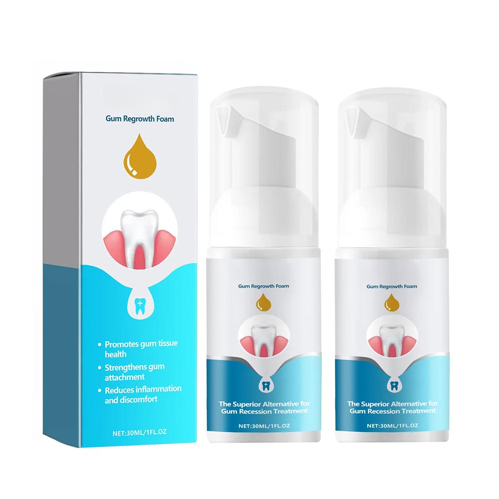 30ml Zahnfleisch-Nachwachsen Schaum Mousse Zahnpasta Aufhellend Entfernt Gelbe Verfärbungen Reinigung Mundgeruch Frischer Zahnfleisch-Reparatur-Mousse