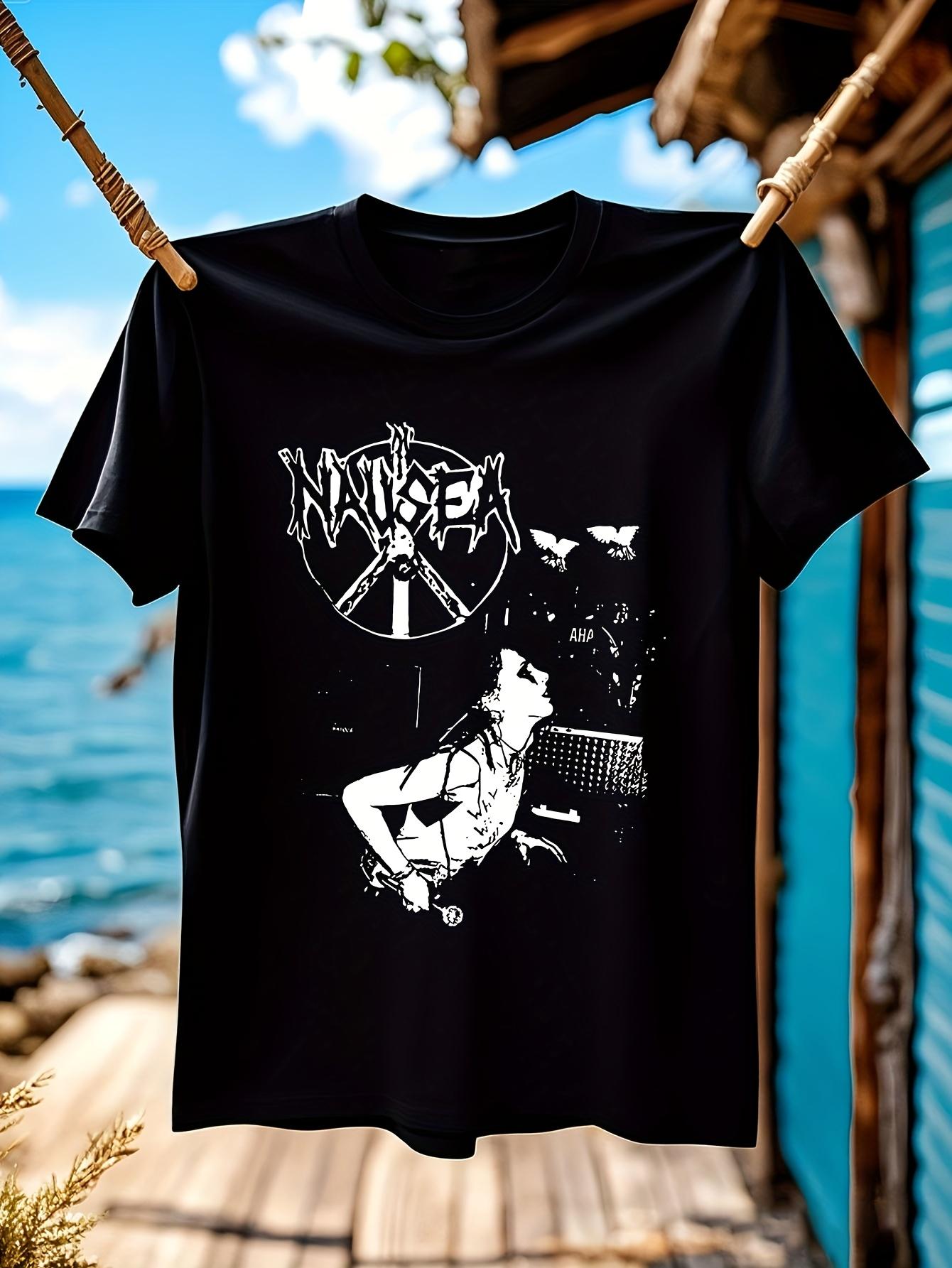 Black Nausea Band Graphic Tshirt Graphic Tshirt XXL