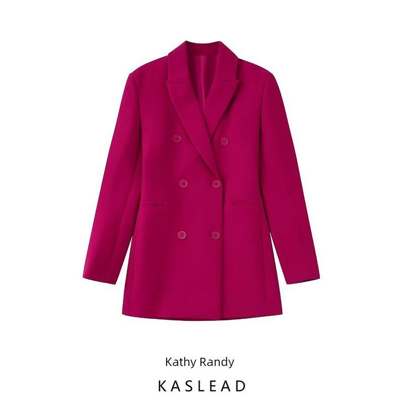 Kaslead New Arrival Women's Fashion Style Fashion Double Breasted Suit Outwear Style Dress 8644434