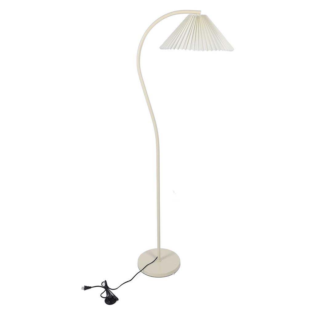 LED Floor Lamp 12W E27 Bulb 3 Light Modes 3000‑6500K Dimmable Remote Control Metal Standing Lamp with Foot   for Reading