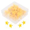50Pcs Fun Star Head Pins Strong Hold Push Tacks for Wall Cork Board Poster Photo Hanging Office Supplies Classroom Decoration