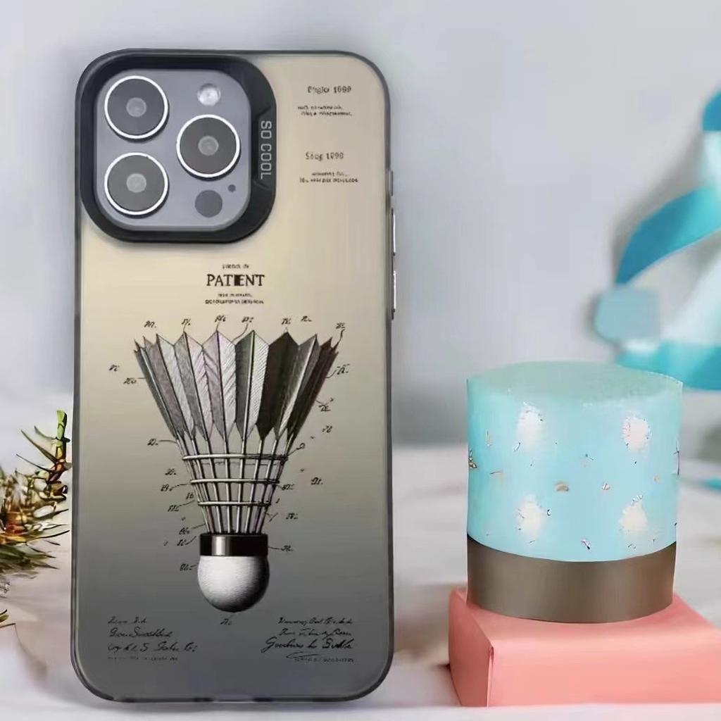 Personalized Badminton Is Suitable for The 15pro Apple 16promax Phone Case 14plus/13 Niche 12pro