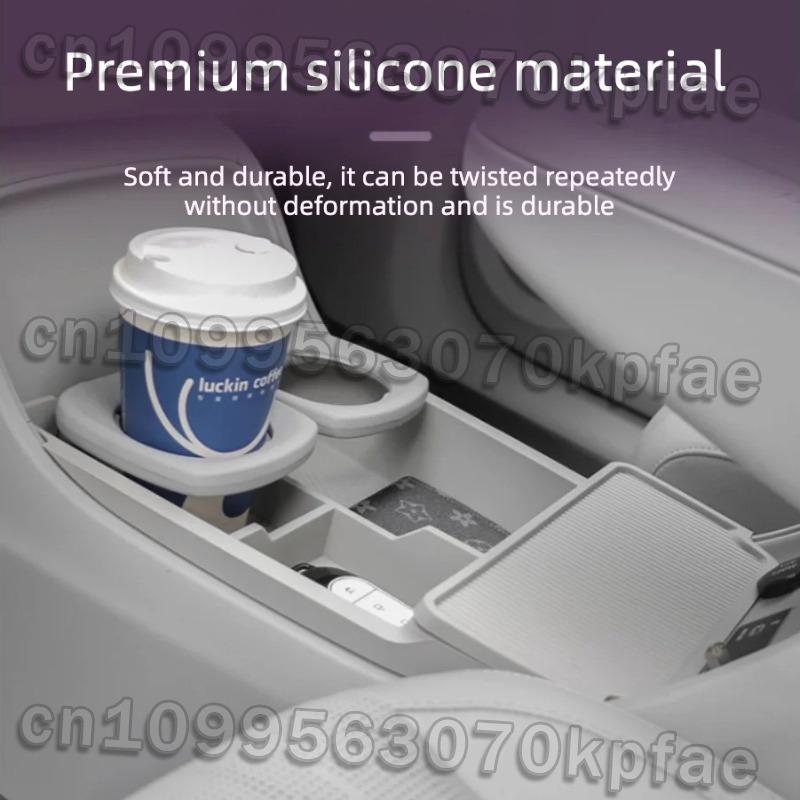 For Leapmotor B10 2025 2026 Wireless Charging Silicone Pad Central Control Silicone Storage Box Modify Accessories
