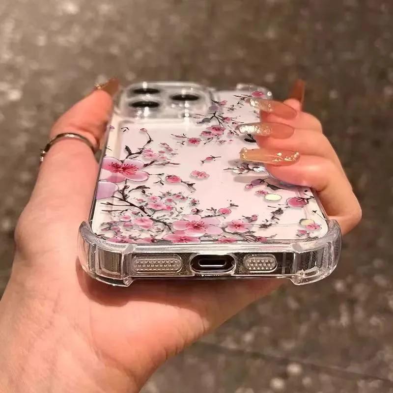 Miękkie Różowe Etui Na Telefon Dla Samsung A37 A57 A17 A07 A06 A56 A26 A33 A54 A51 A13 A73 A55 A53 A36 A35 A34 A25 A24 5G Wzór Sakura