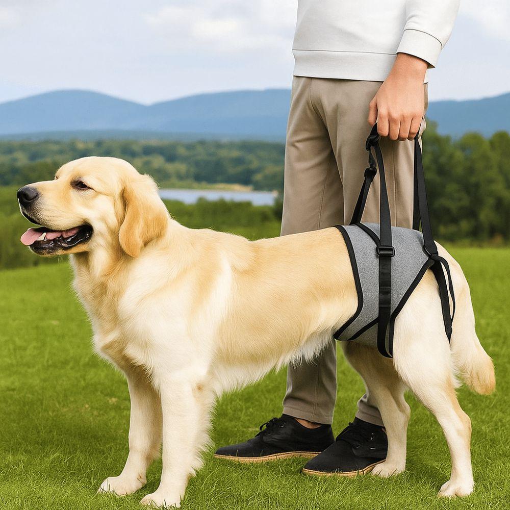 Adjustable Dog Lift Harness Comfortable Hind Leg Support Straps Dog Back Leg Sling  Joint Injuries