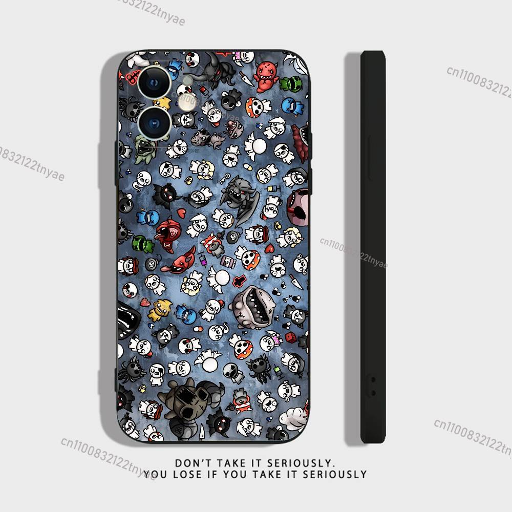 Cool The Binding of Isaac For iPhone 17,16,15,14,13,12,11,Pro,X,XS,Max,XR,Plus,Mini Soft Silicone Phone Case Black Shockproof
